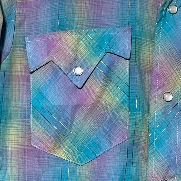 Miller Long Sleeve Button Up Casual Western Shirt Multicolor Womens Size 16 - Picture 8 of 12